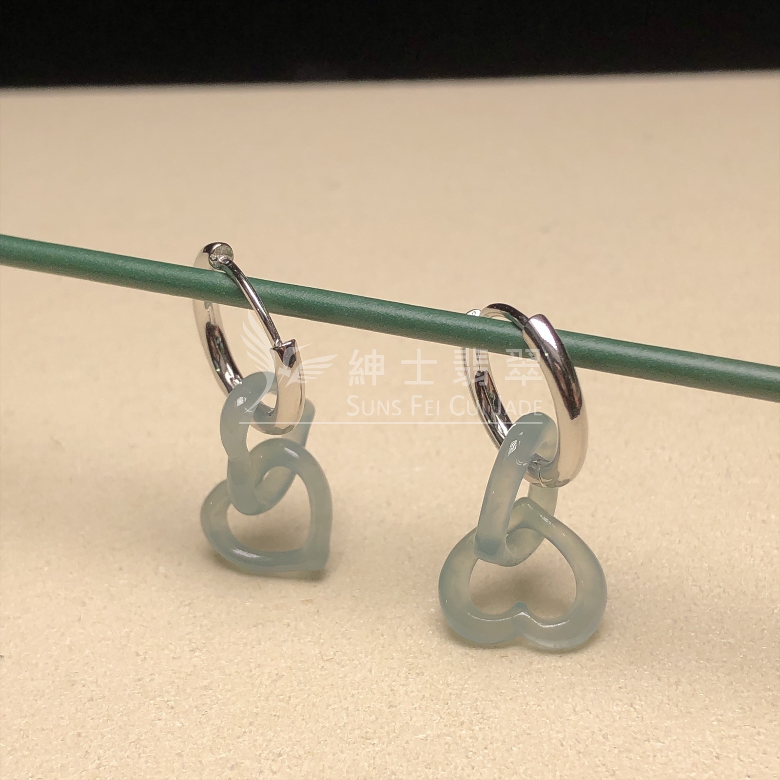 冰種心連心耳環 ME00033