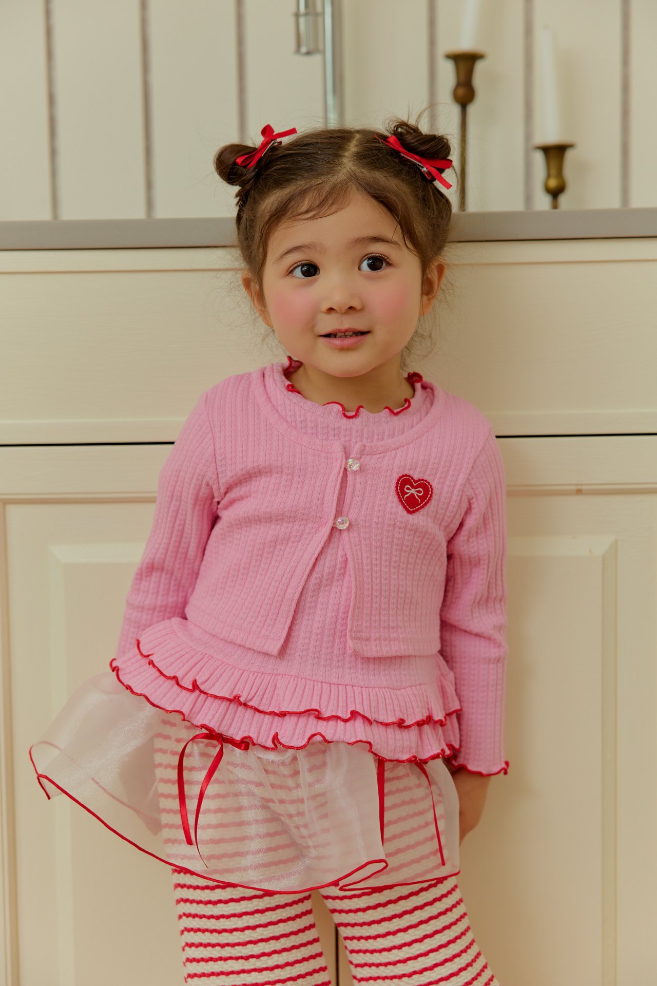 Ruffle Cardigan + Top