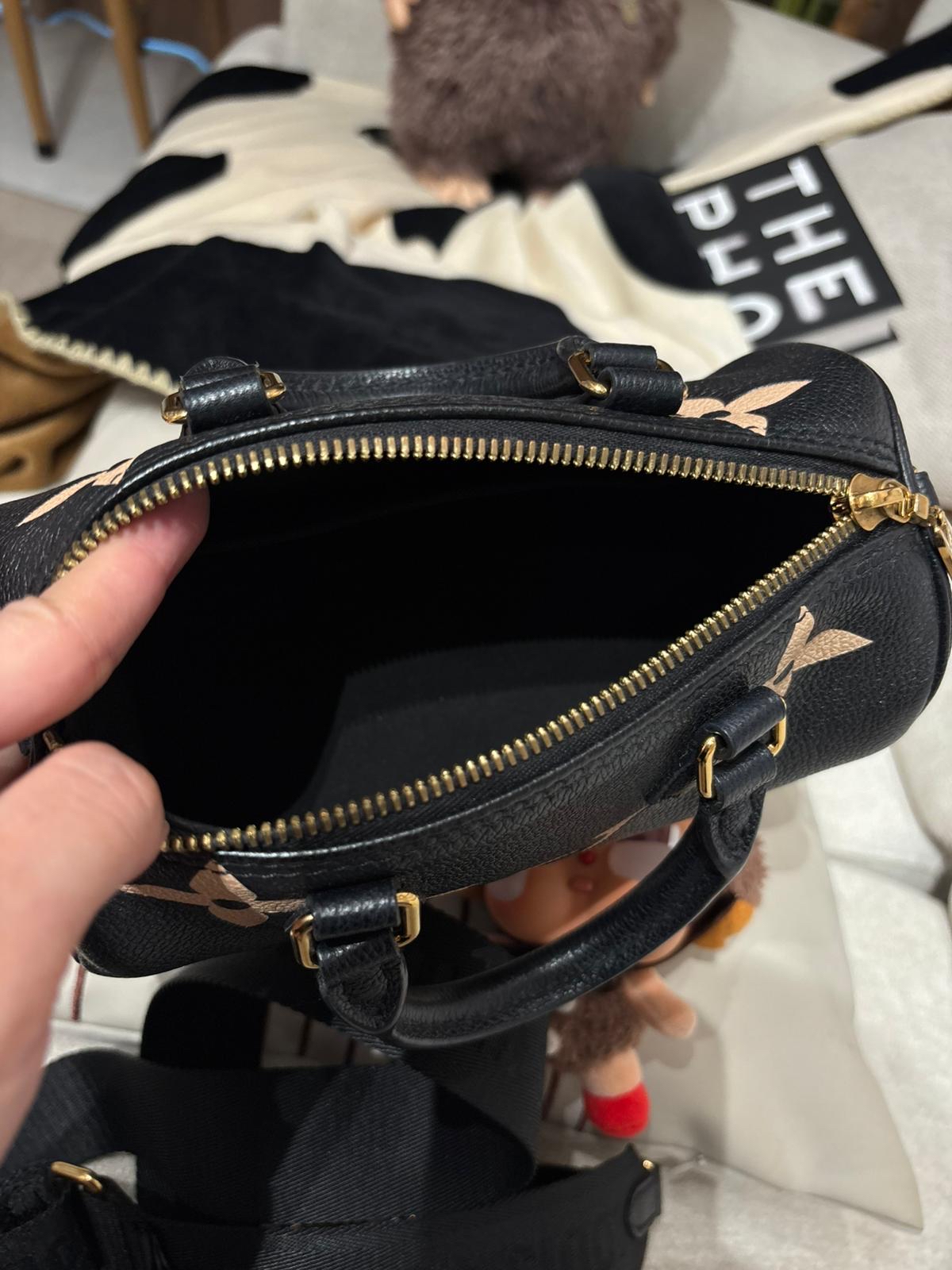 Lv Papillon BB M45980 Empreinte Monogram Calfskin 2way Bag NFC 100%Authentic ,95%new ✅dust bag✅Strap