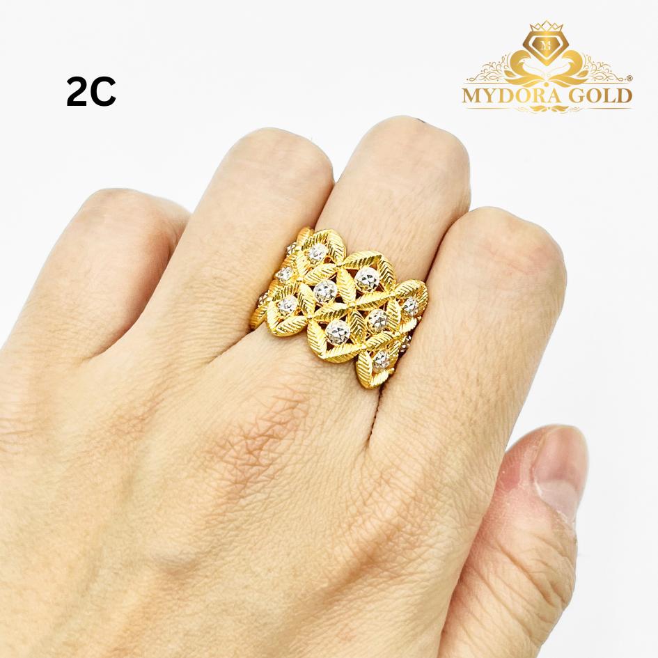 MYDORA Cincin Luxe Bunga Colek (5G) l EMAS 916/22K