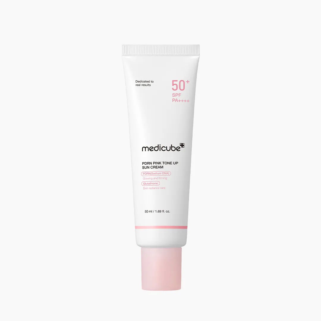  Medicube 的 PDRN 粉紅亮澤防曬霜 (PDRN Pink Tone Up Sun Cream) 50ml