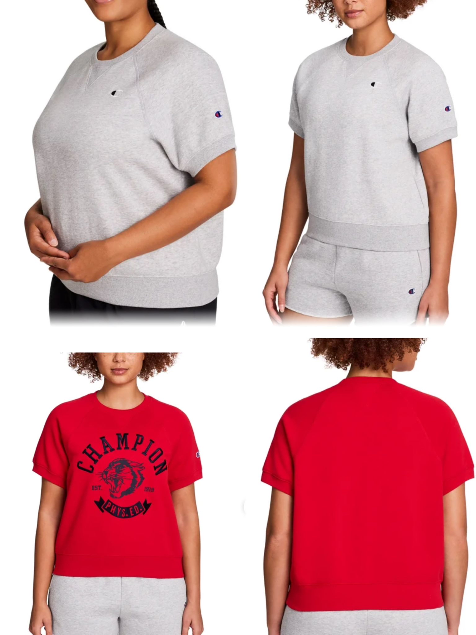 Champion 女裝抓毛短袖