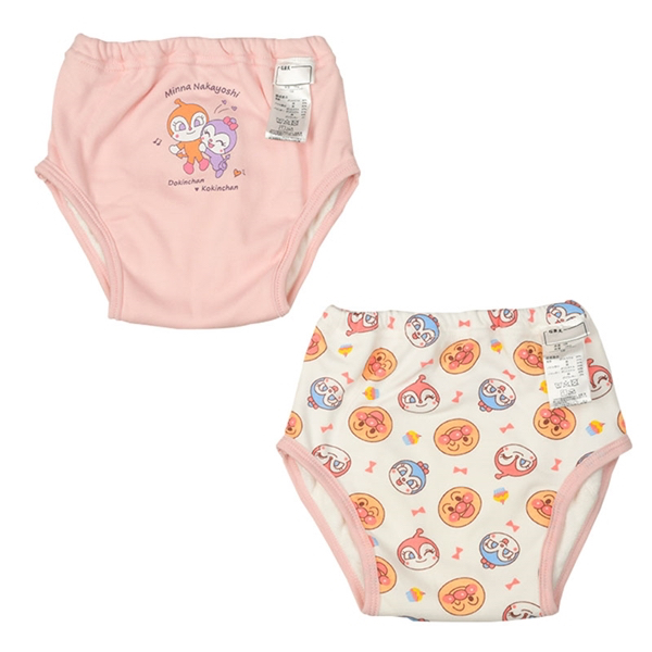🇯🇵預訂 日本直送🇯🇵麵包超人滿印粉紅色四層學習褲兩件套裝