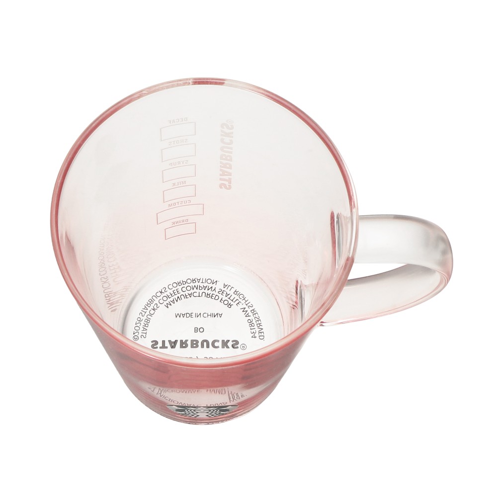 《日本🇯🇵 STARBUCKS 2026 Feel the Breeze 限定系列》耐熱粉紅漸層玻璃杯 384ml