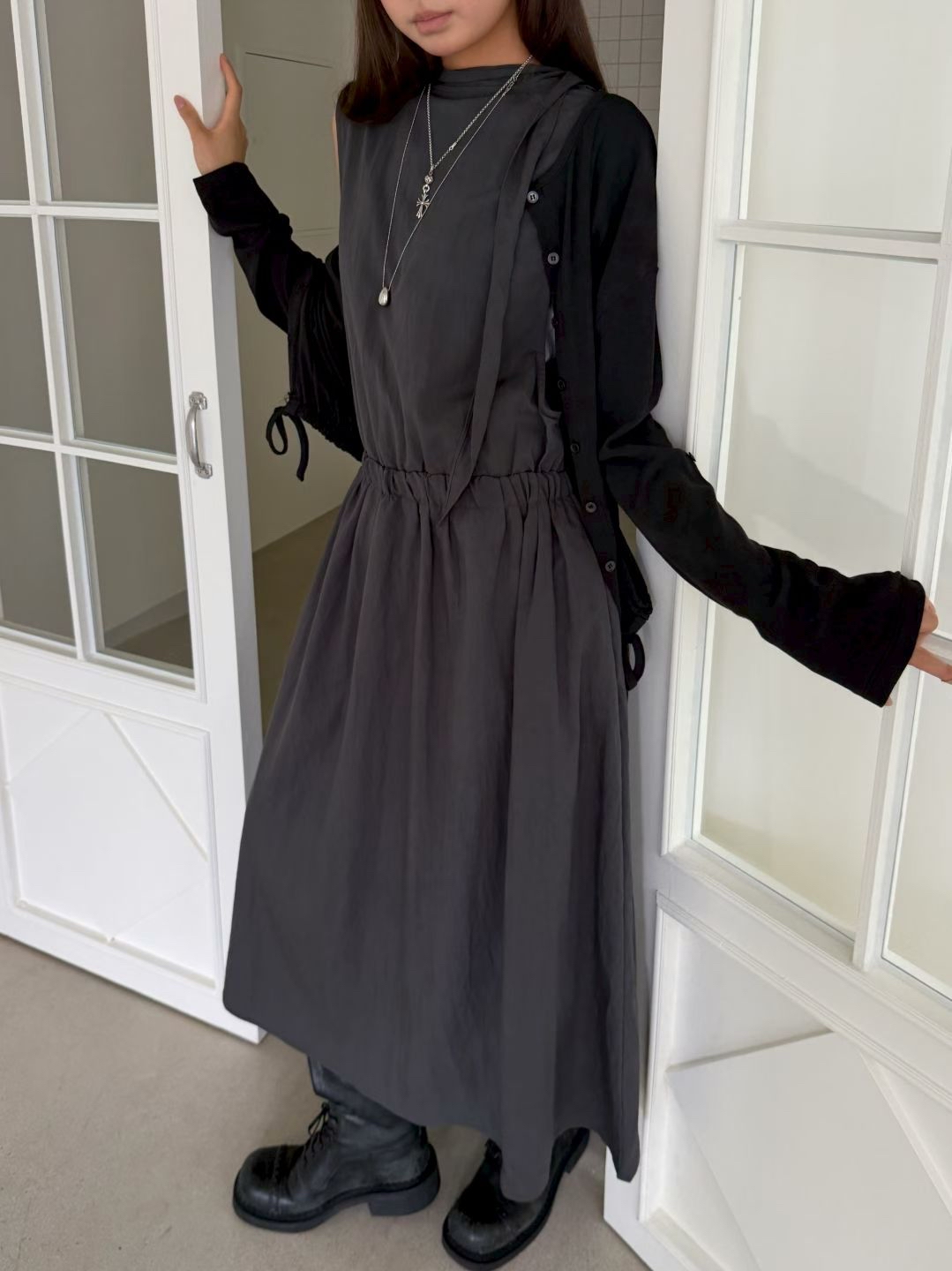 Long vest dress