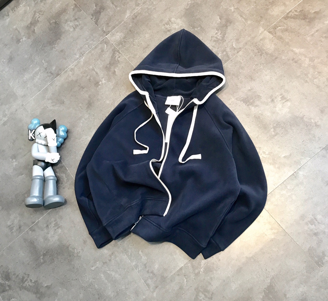 韓國🇰🇷 egg 抓絨連帽拉鍊外套