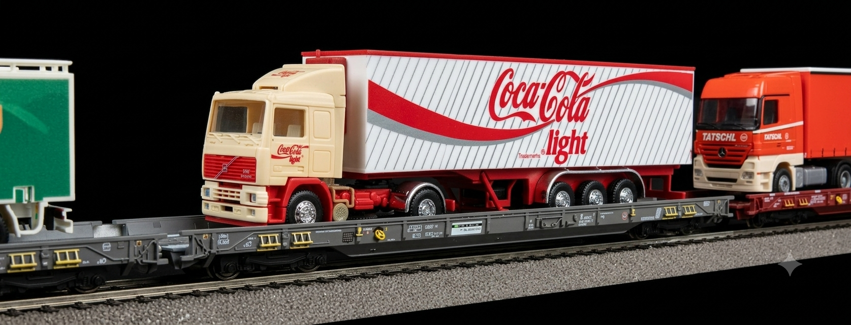 Roco SBB Ralpin Flat car 低底盤貨車模型（貨號 76340、76341、76342