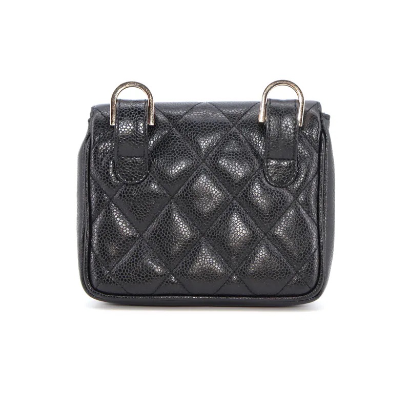 Chanel Coco Mark Matelasse Caviar Waist Bag