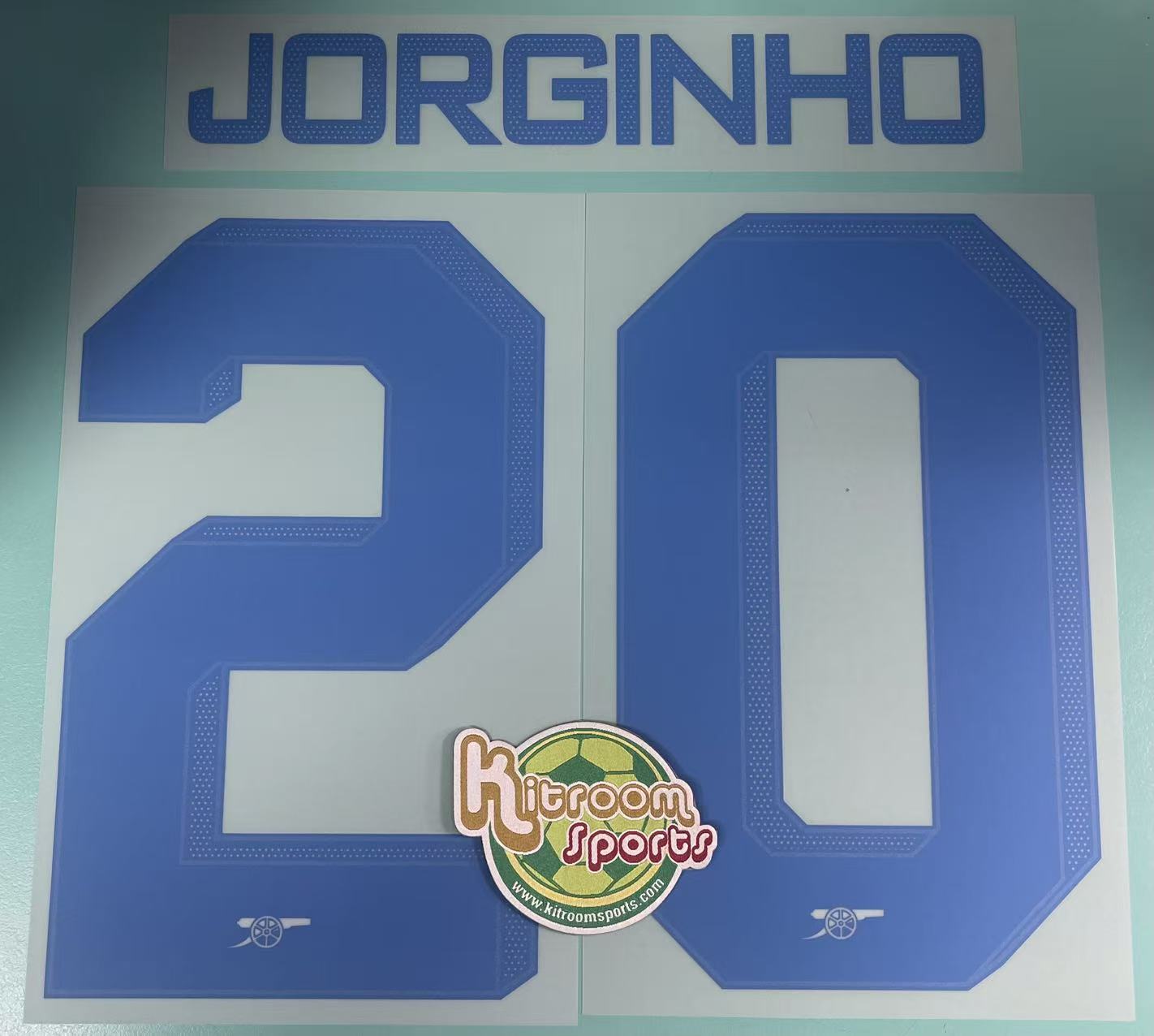 2023-24 Arsenal Away UCL Nameset #20 JORGINHO