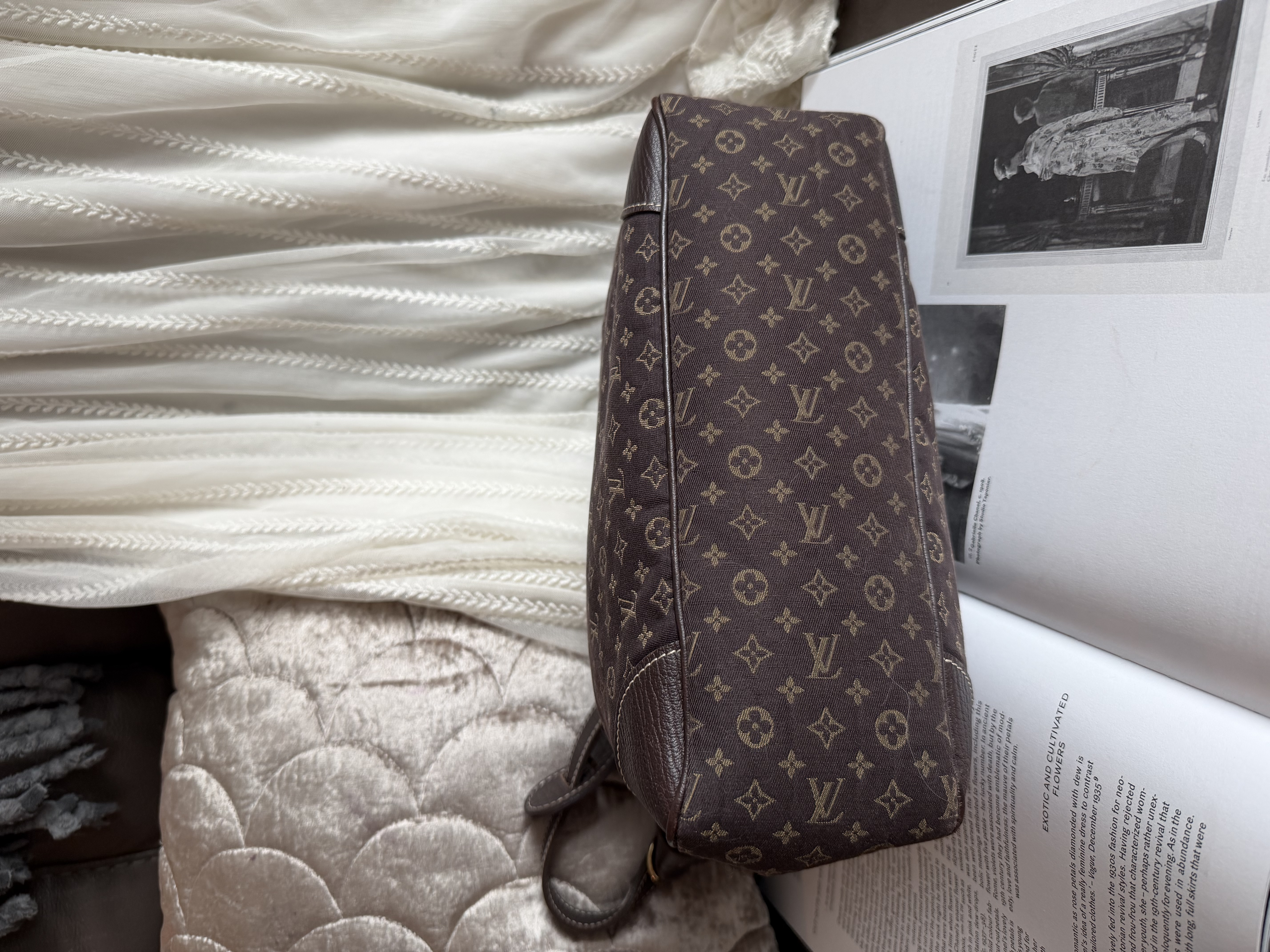 LOUIS VUITTON Monogram Mini Lin Boulogne bag