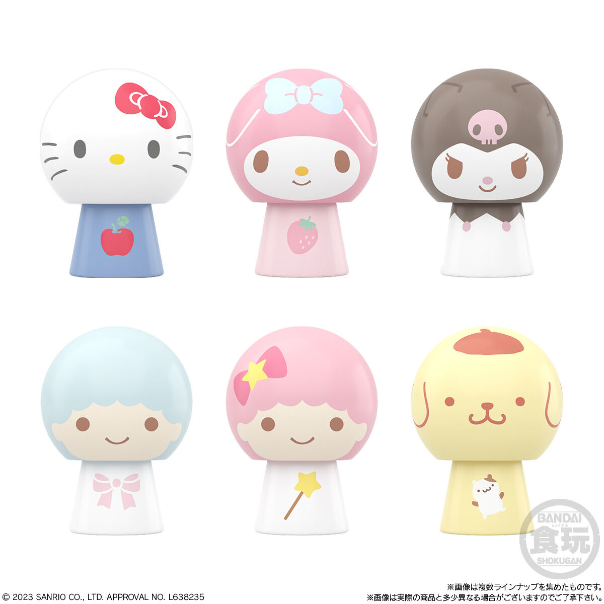 現貨 BANDAI 食玩 SANRIO系列 角色陀螺