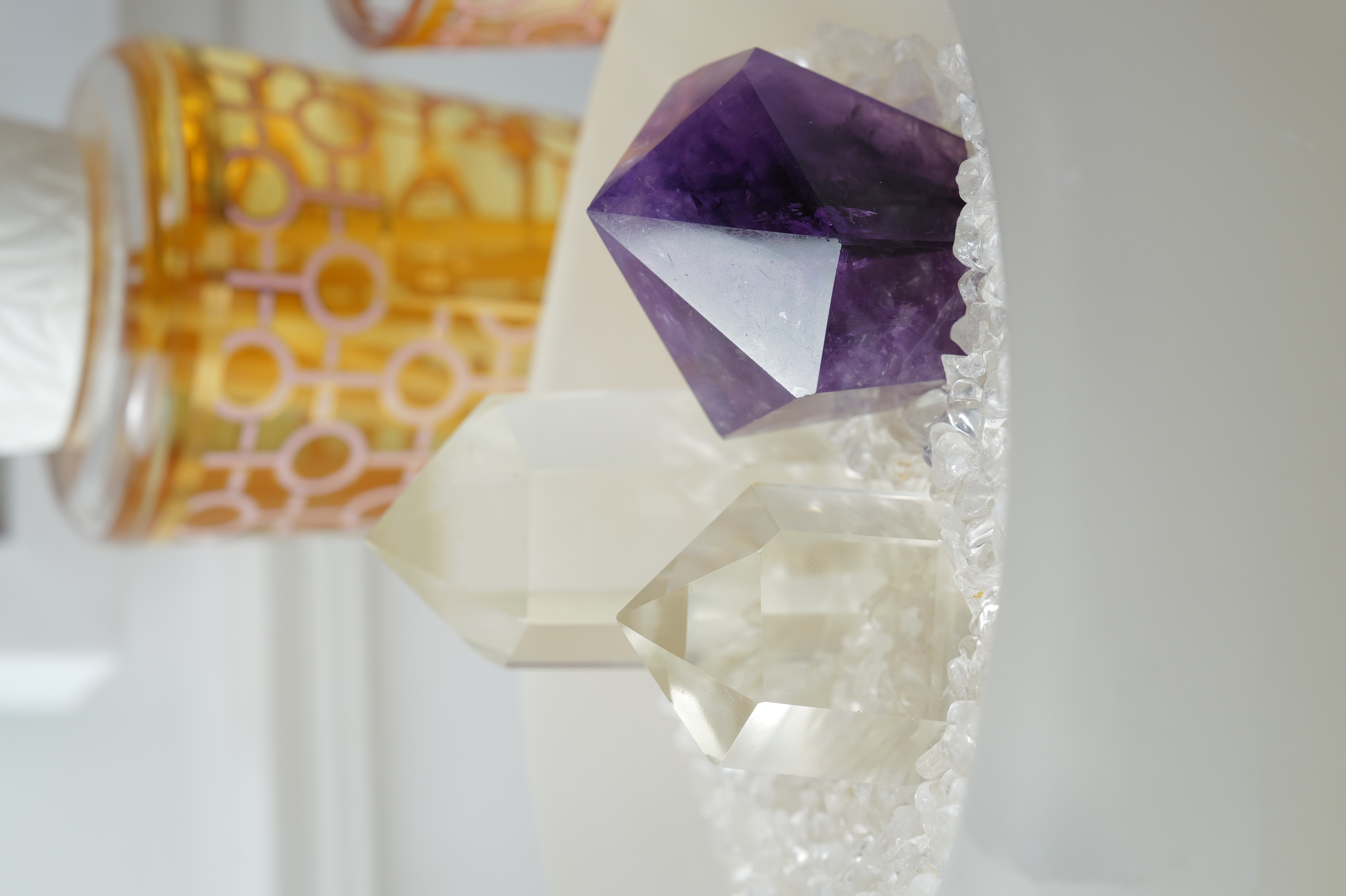 ༒3.8cm 白水晶兔毛共生六角小柱༒ a003H2AGA3-RA1*06J