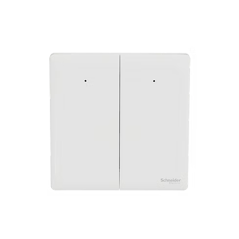 施耐德 Unica X 皎月白 2位單控 帶指示燈 開關掣