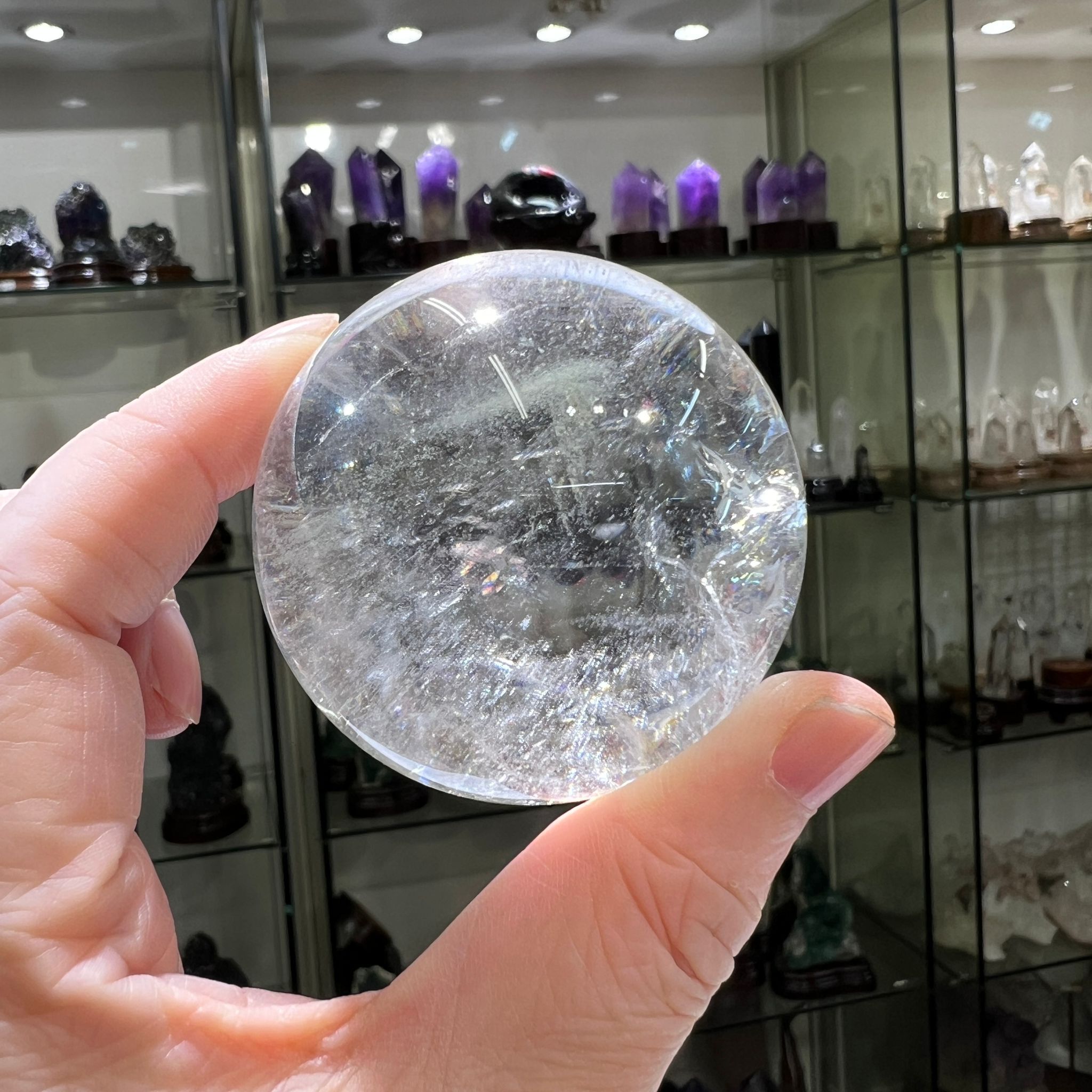 白水晶球 5.2 cm+/- (不連座) #CA0045