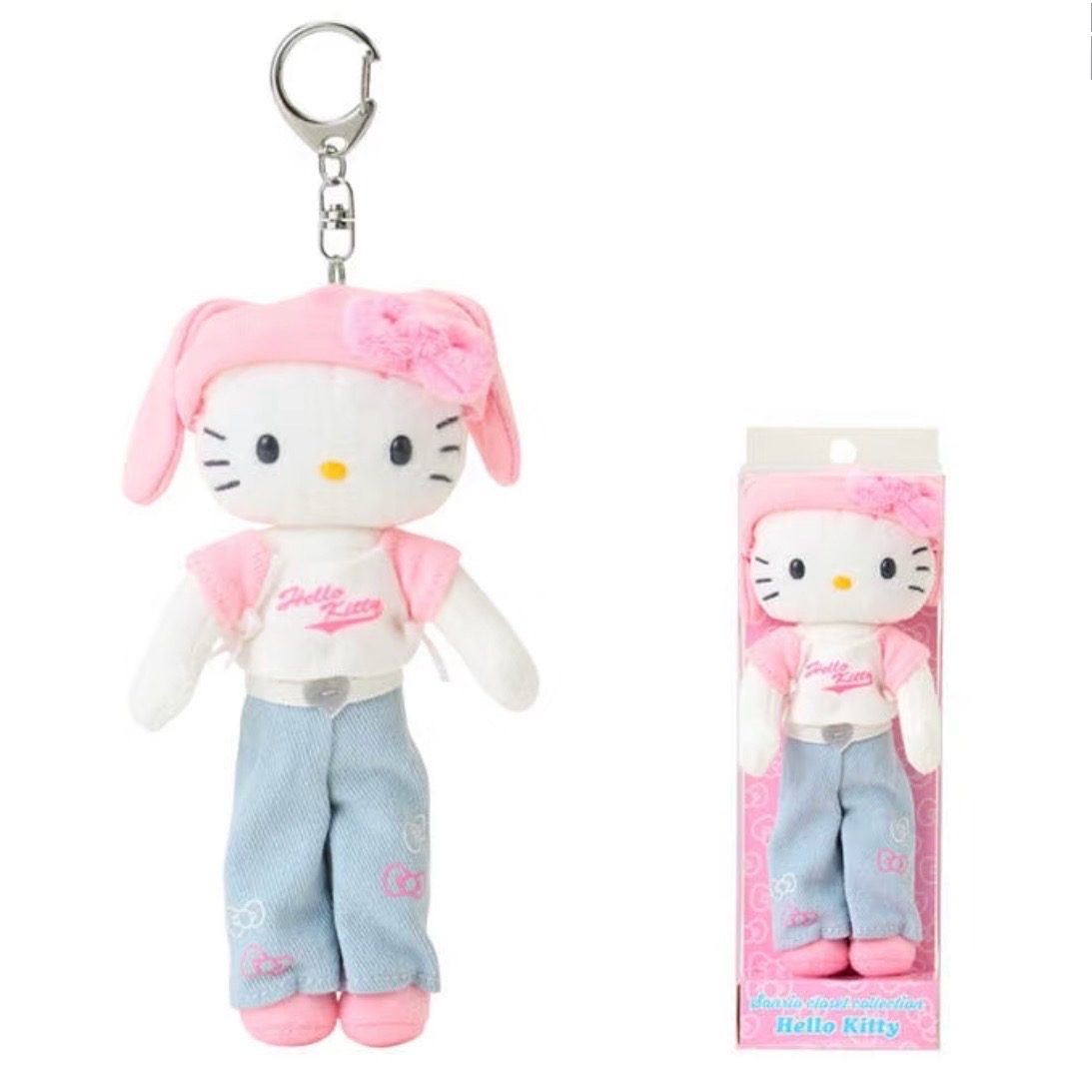 【現貨】 日本🇯🇵 sanrio hello kitty - 長腿 公仔匙扣（ 有關節，手腳可扭）(Y2K長腿系列)