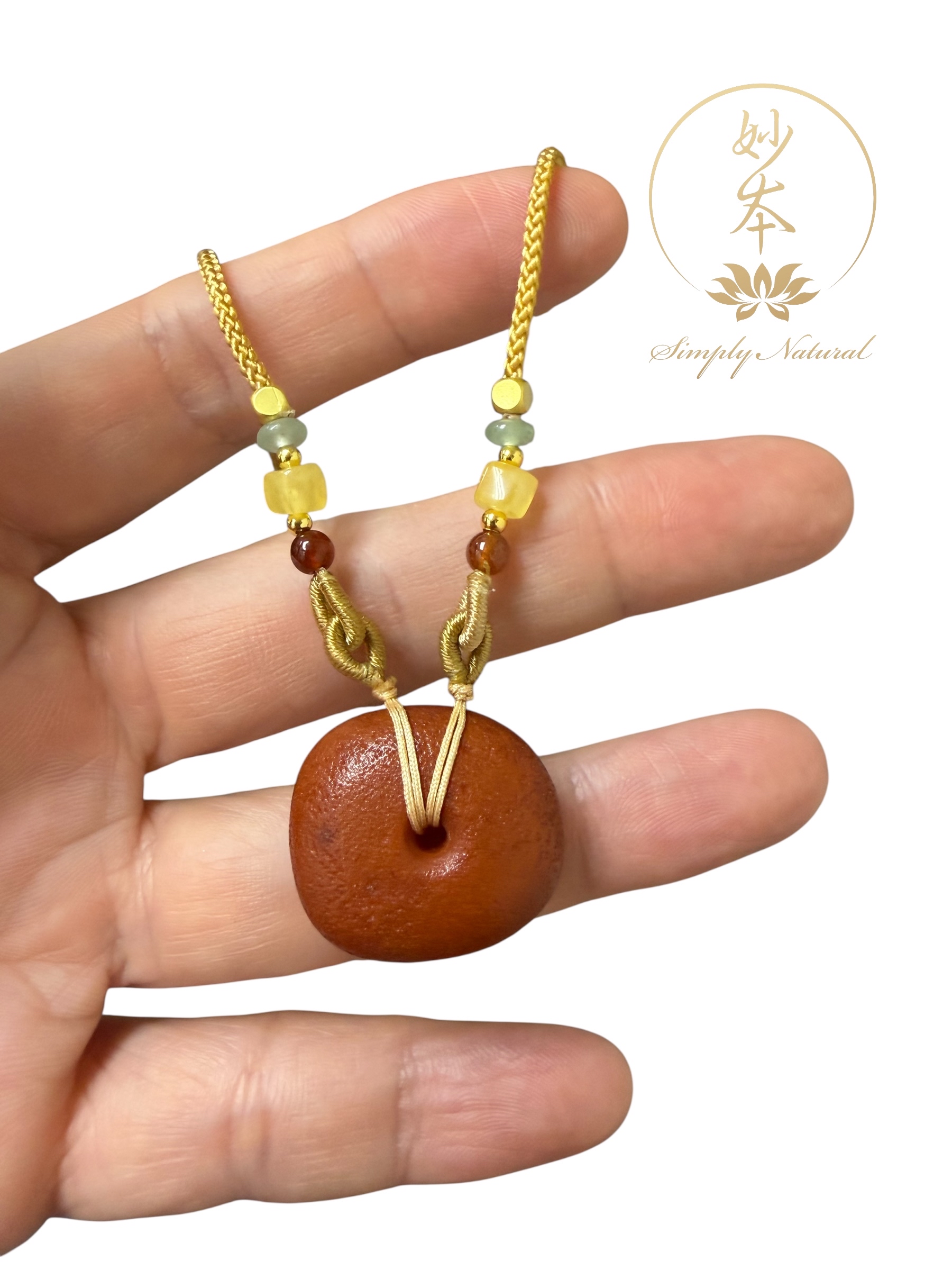 老蜜蠟平安扣吊咀（已加持）#7