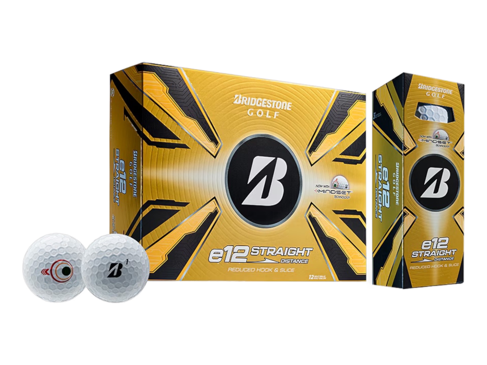 BRIDGESTONE e12 STRAIGHT 3層球 白色