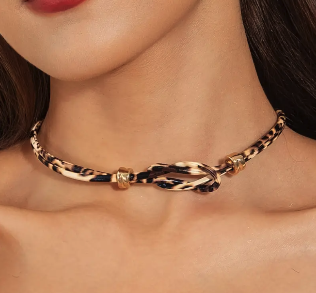 Leopard Choker Necklace