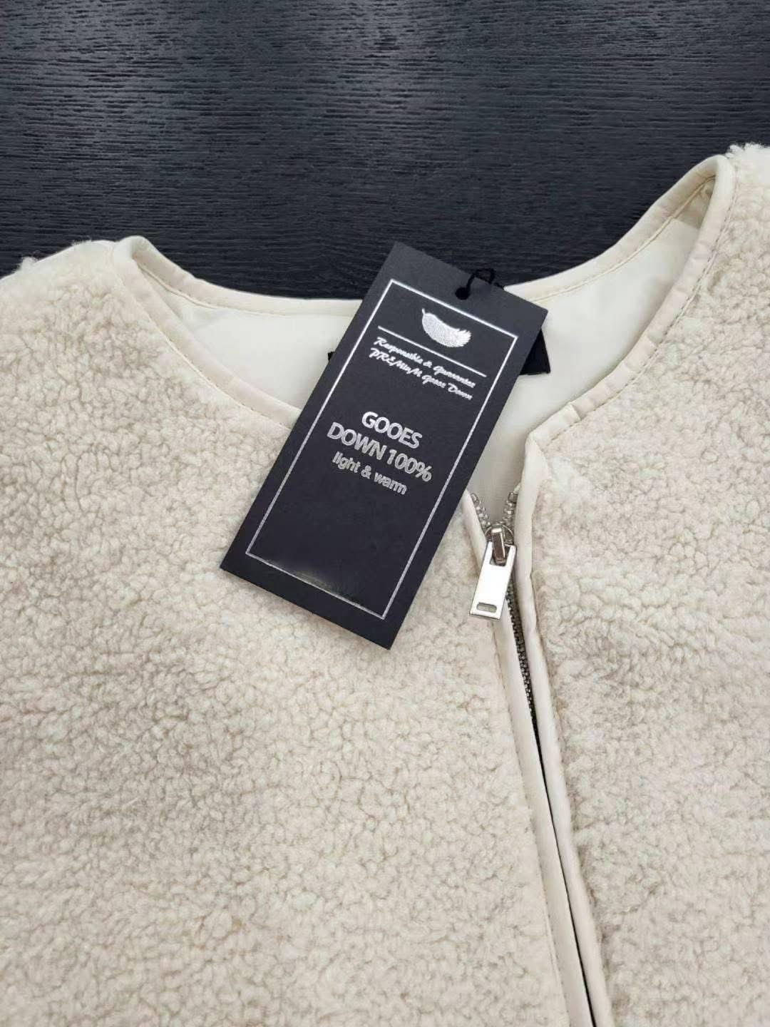 Goose down 拼羔毛羽絨背心