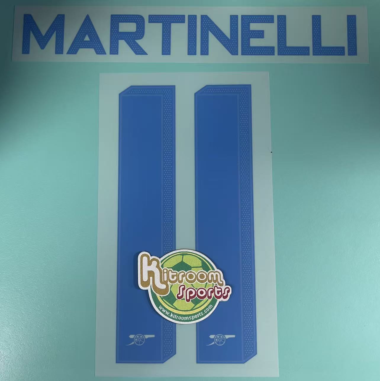 2023-24 Arsenal Away UCL Nameset #11 MARTINELLI