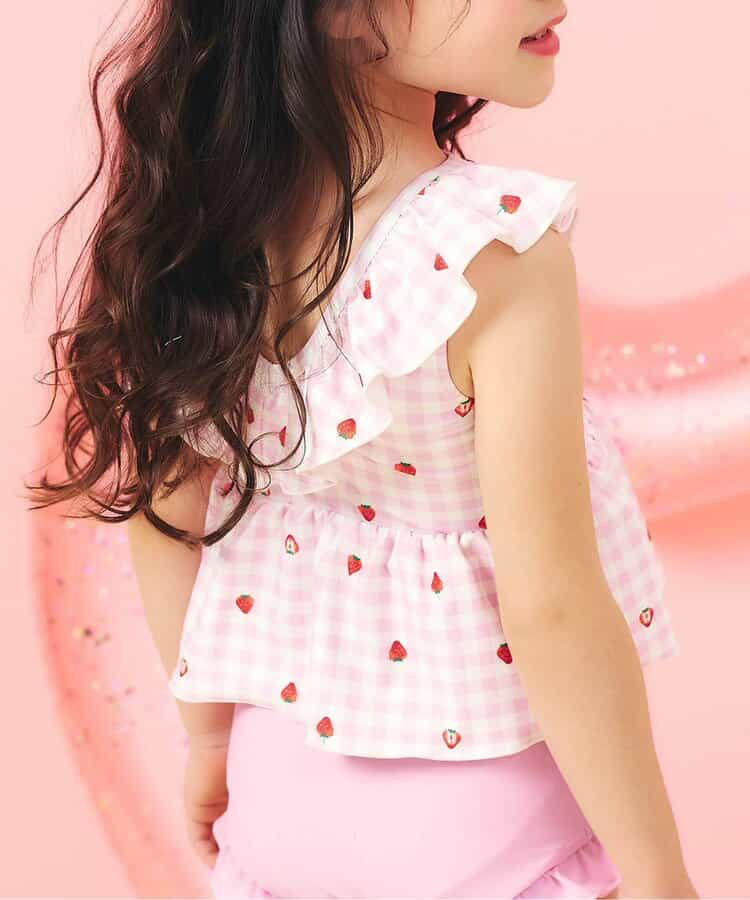 🇯🇵預訂 日本直送🇯🇵Apres les cours六色圖案印花荷葉邊後背V領分體泳衣