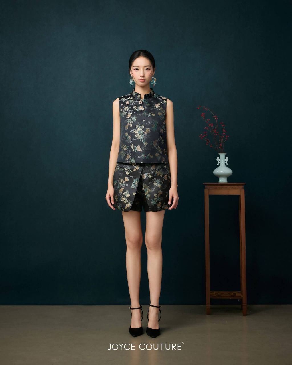 重叠套装裤裙  P0089