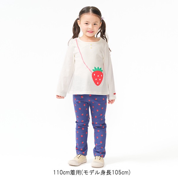 🆕【⭐訂購⭐】🇯🇵日本直送 草莓🍓手袋 貼花刺繡長袖Tee［2款選］🌀 [ELAA-0288][260228]