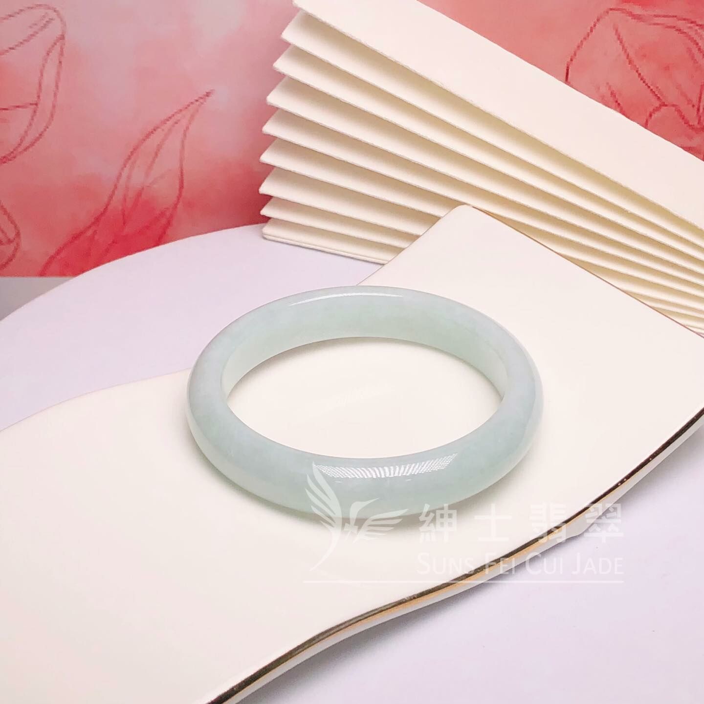 擺三橋蘋果綠福鐲50.9mm