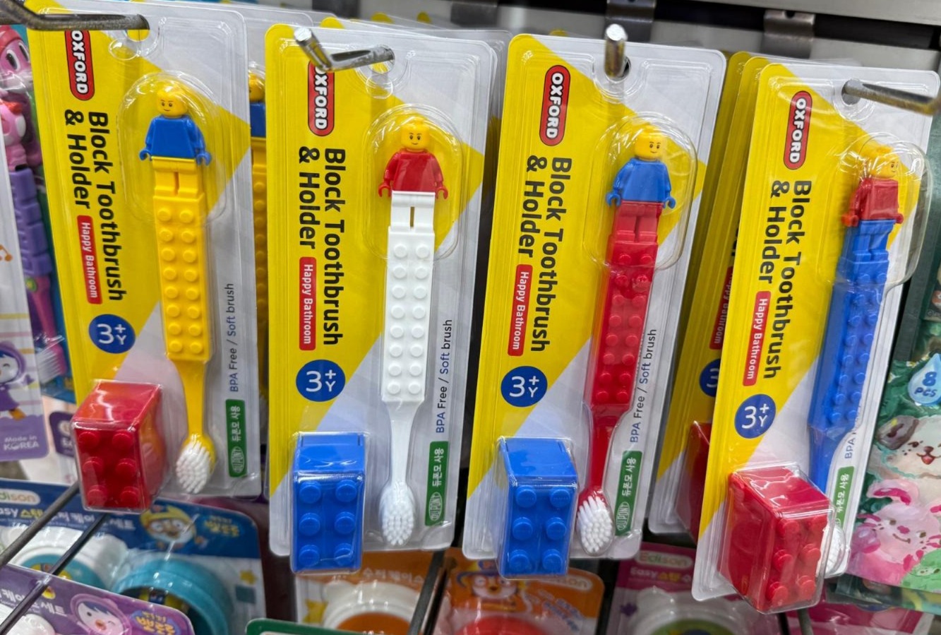 韓國直送🇰🇷 Lego Oxford 兒童牙刷及掛鉤套裝