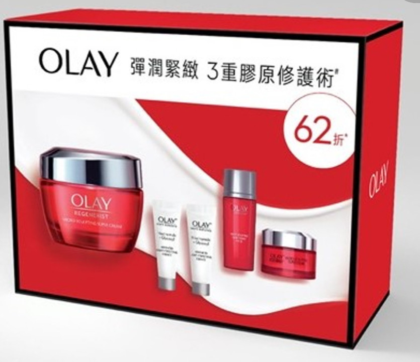 olay 套裝 紅