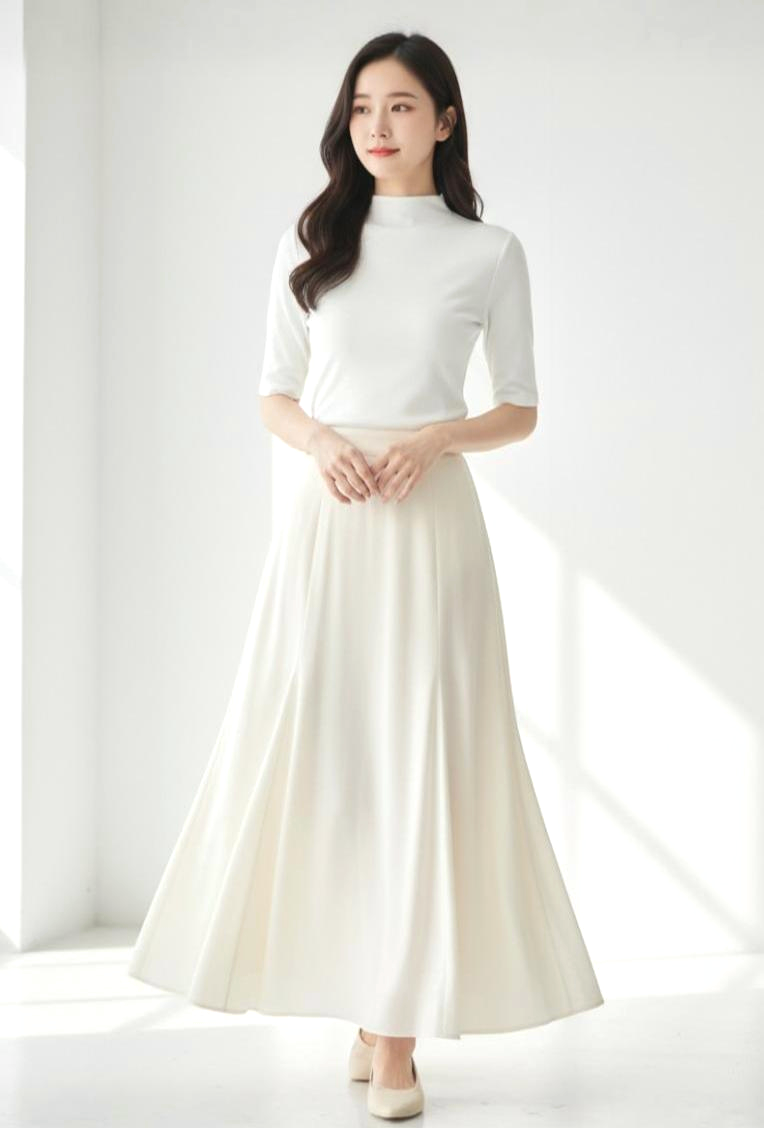 Mock Neck Half Sleeve Top