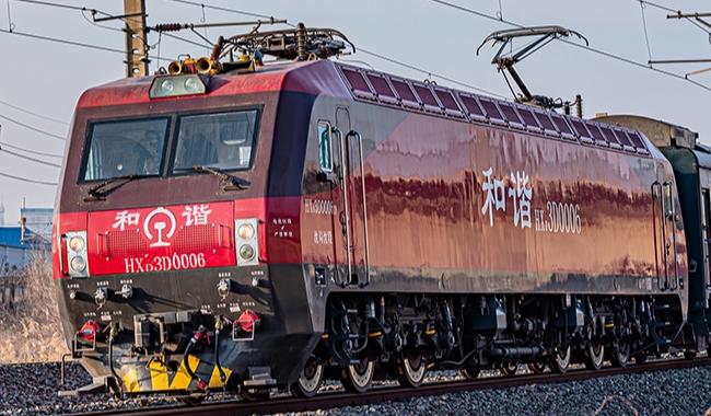 中國和諧電3D紅皮鐵骨型電力機車 N比例長鳴出品
