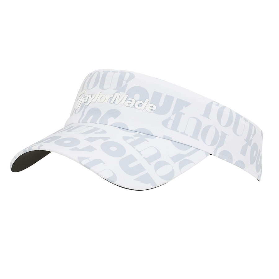 TAYLORMADE GRAPHIC VISOR 男士高爾夫球帽 - 白色