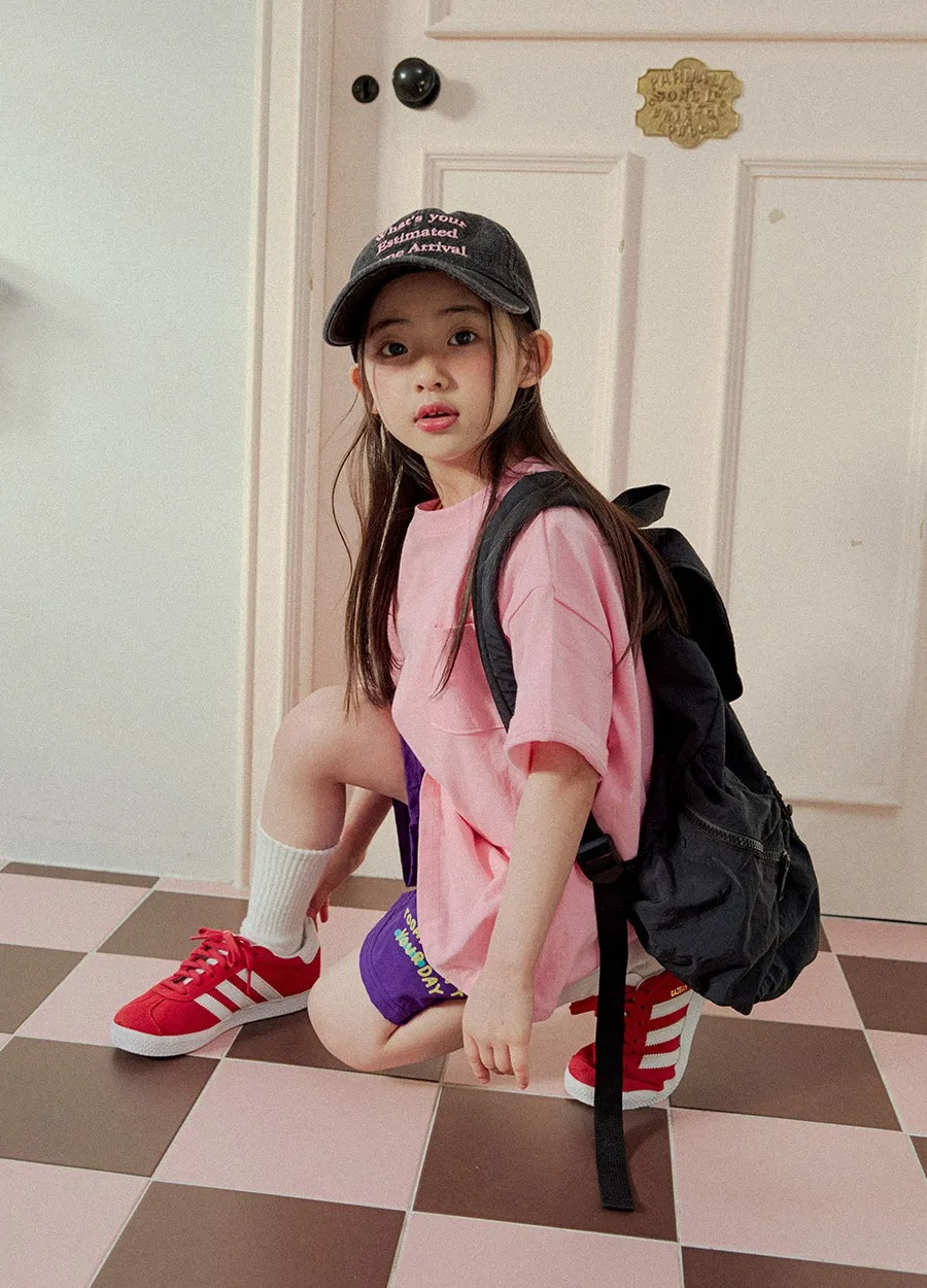 Luna字母五分短褲 2色