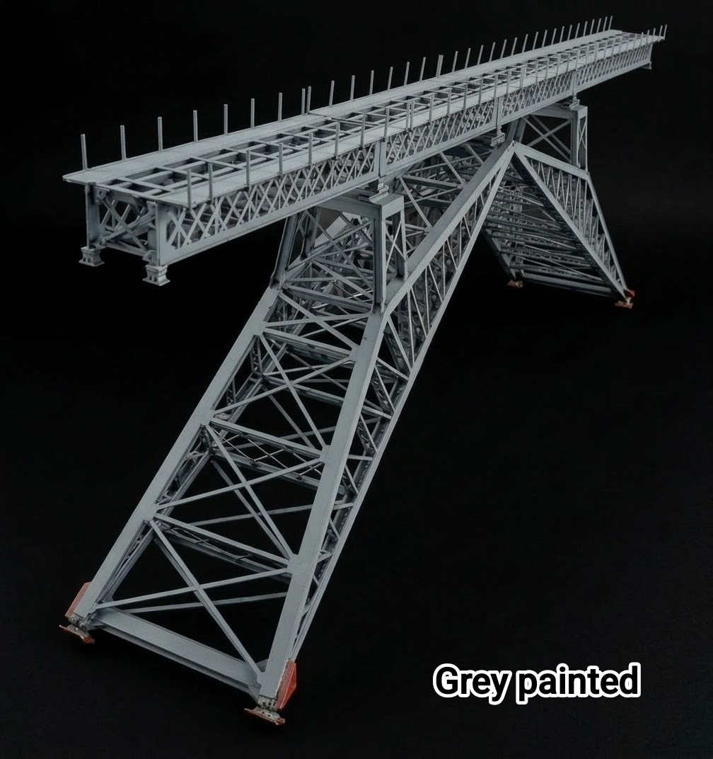 人字型鐵路橋 HO比例（1：87）全銅制
