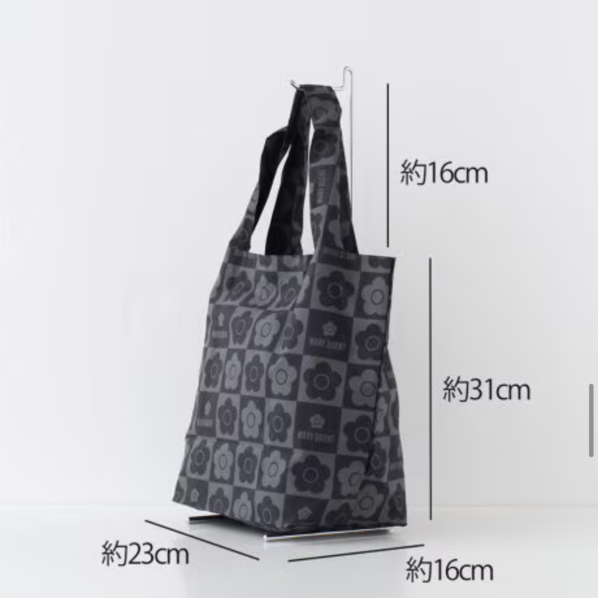 Mary Quant 雛菊棋盤格圖案環保手提袋