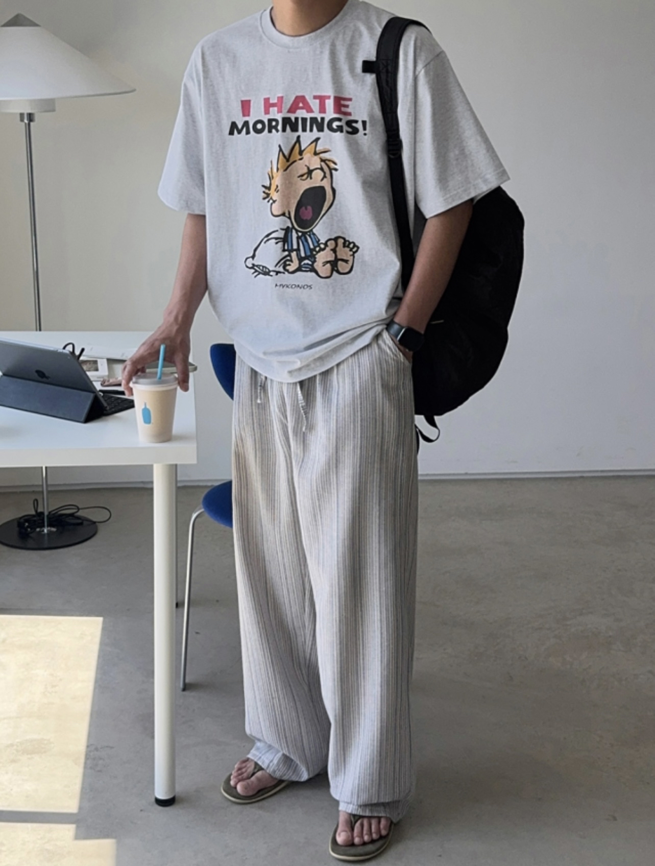 🇰🇷Hate Mornings Tee