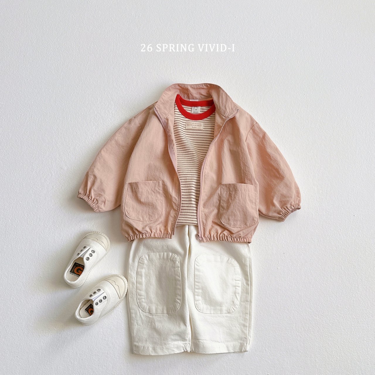 🌸預訂 韓國直送🌸🇰🇷VIVIDI四色口袋高領開襟拉鍊外套