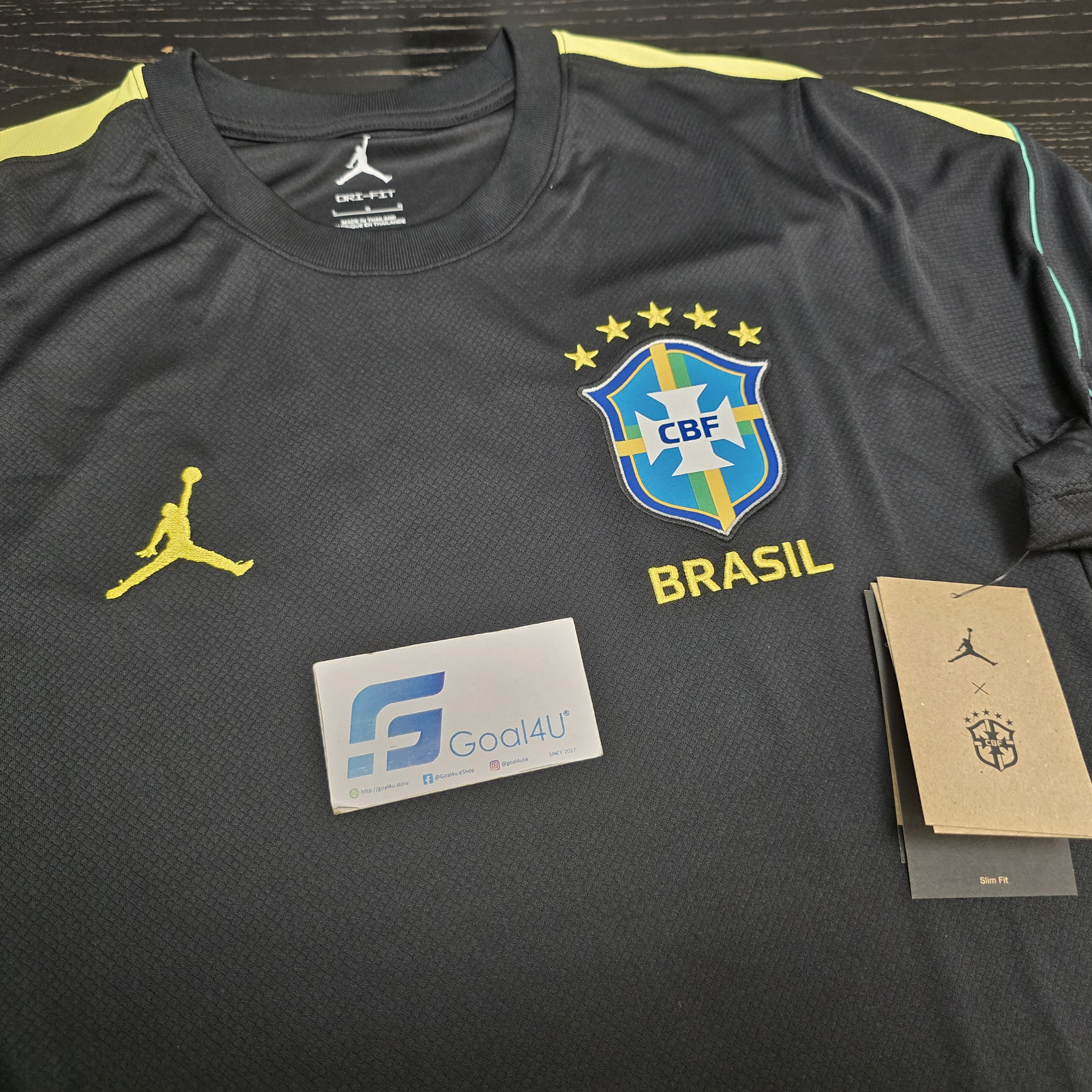 #現貨 Nike x Jordan Brazil 巴西 2026 黑色 Dri-fit 短袖訓練球衣 (可加印球員版贊助) IQ3294 