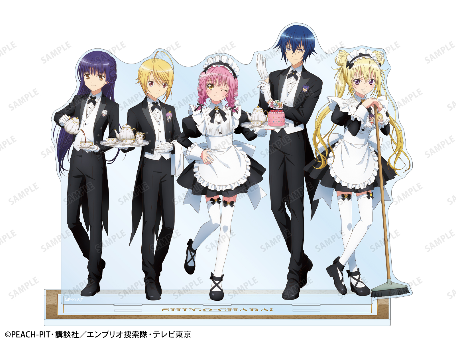 《Pre-Order》執事ver. 5人 Acrylic Stand｜守護甜心Shugo Chara! POP UP SHOP in OIOI (26SC38-P)