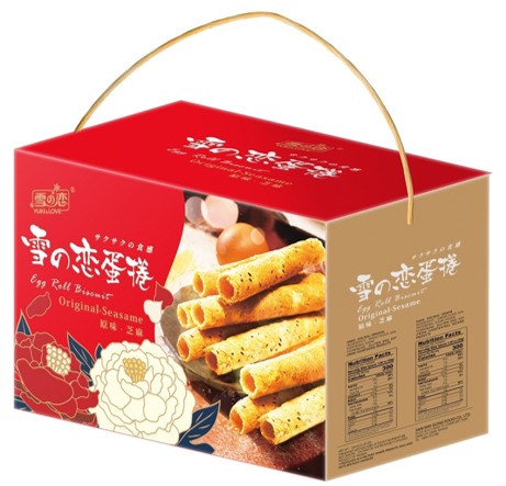 YW260671 - 雪之戀蛋捲禮盒 324g｜原味＋芝麻