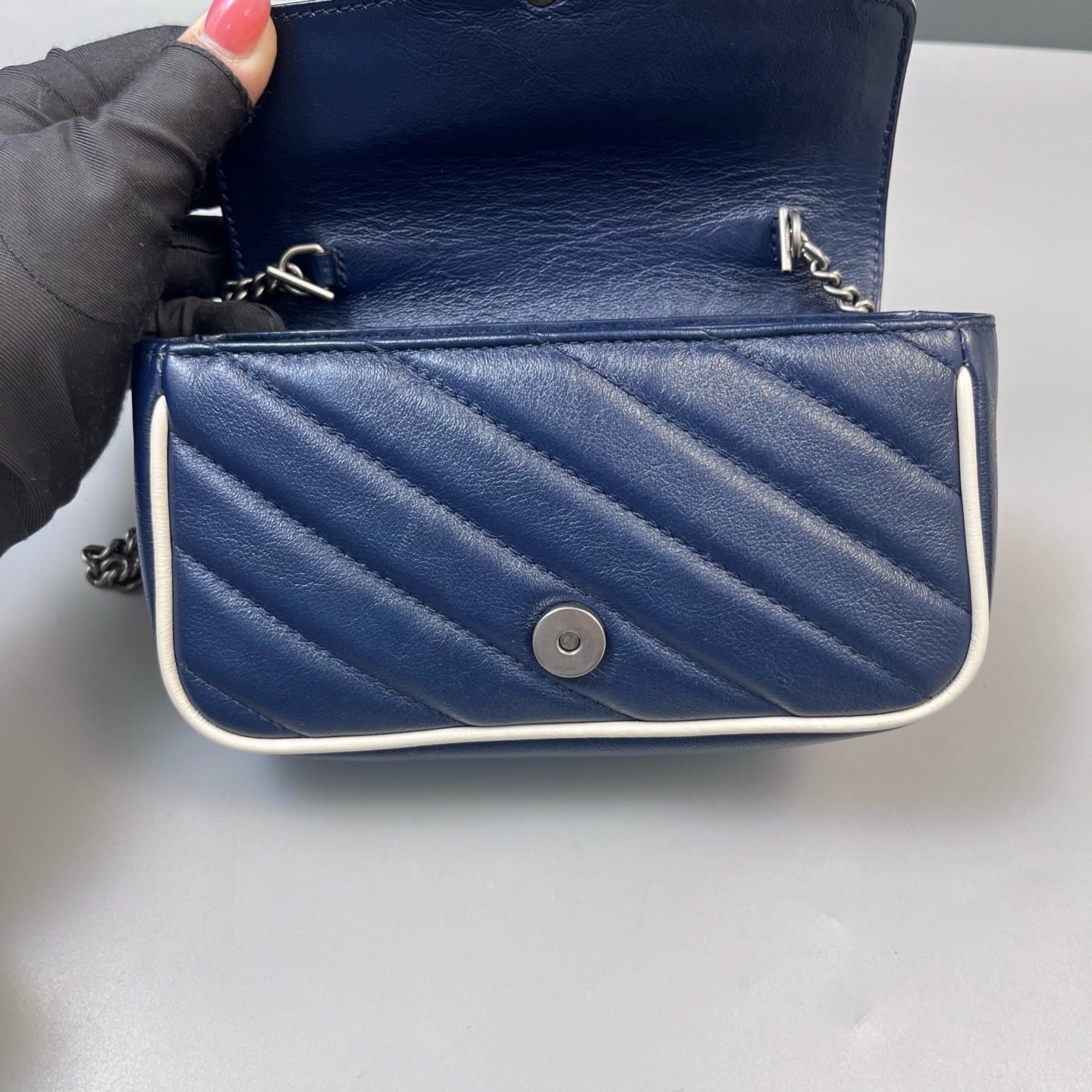 【預訂貨品】Gucci super mini馬蒙拼色包