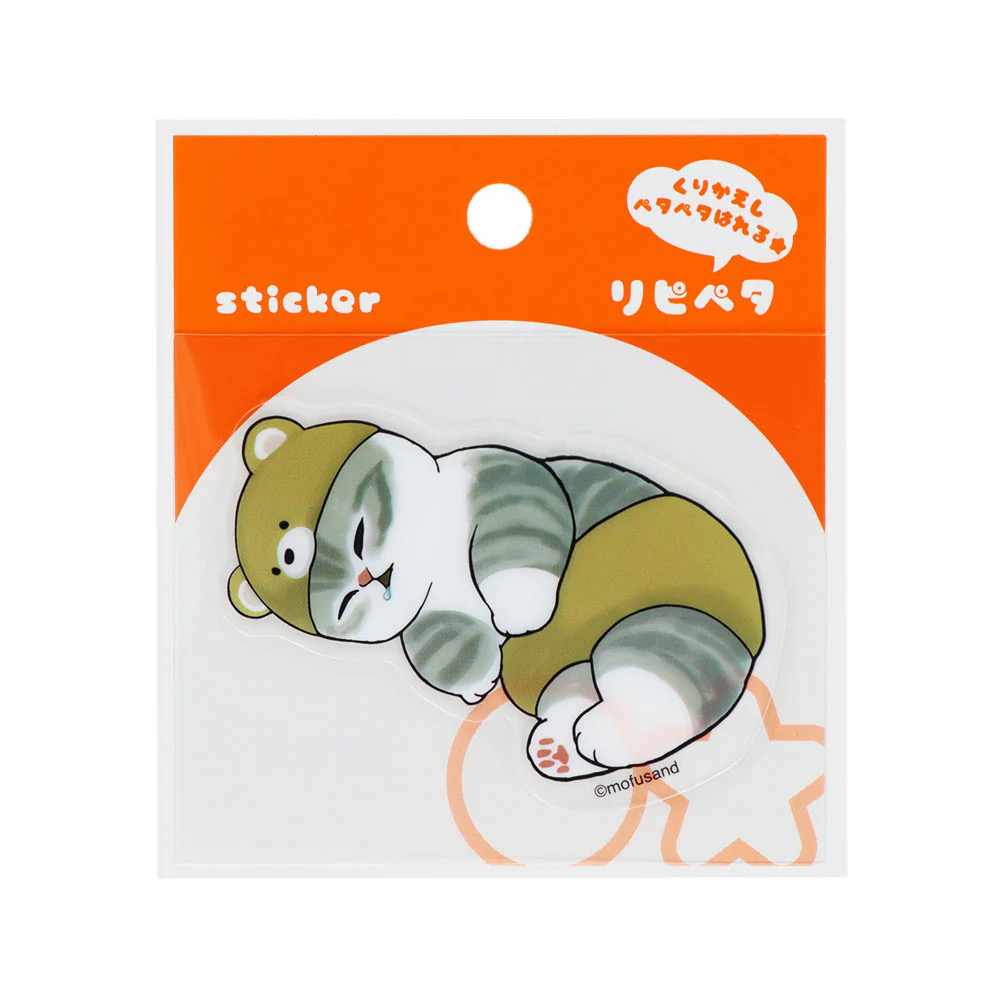 Mofusand 熊仔帽貼紙S8573042