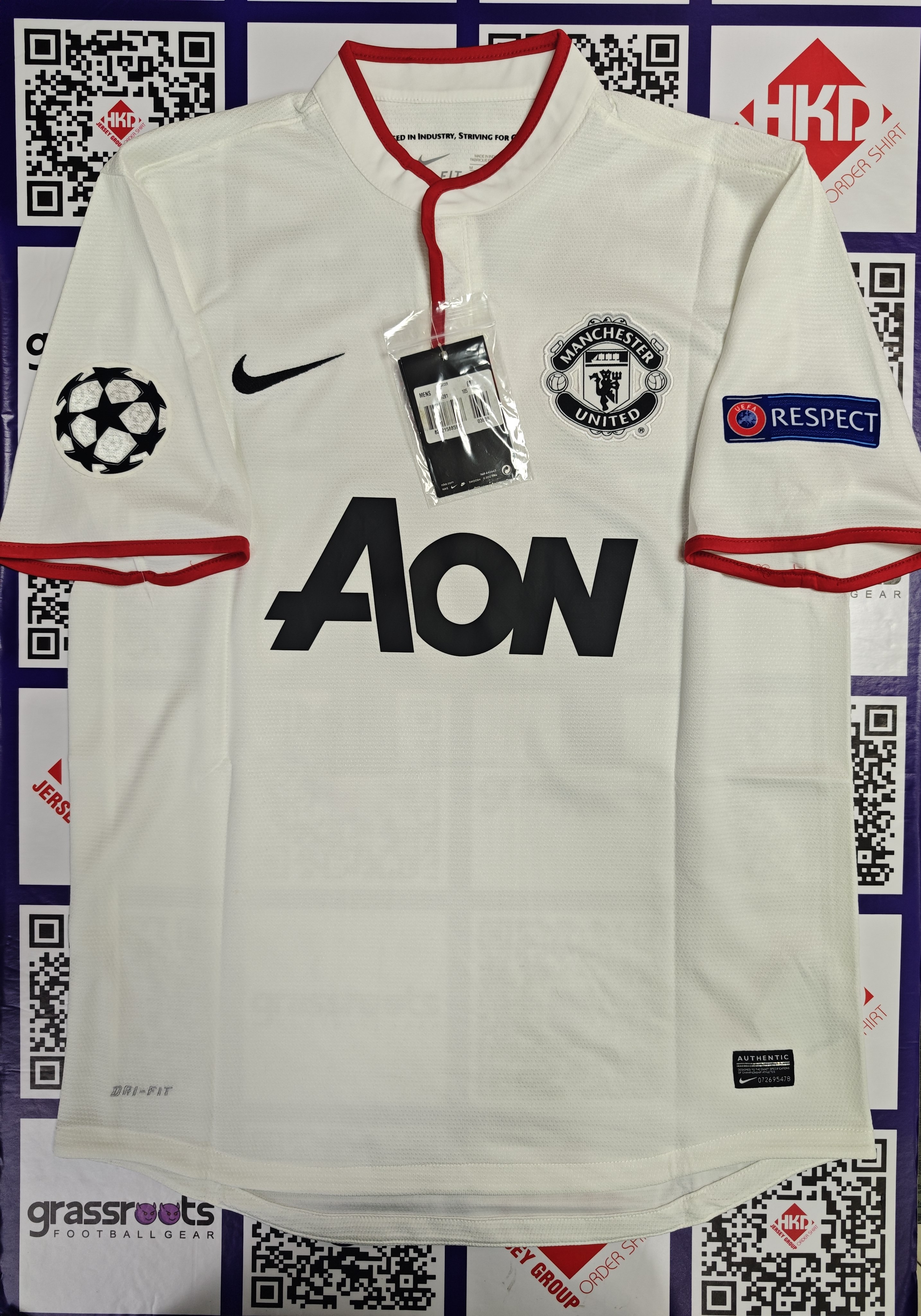 12/14 曼聯 客 Size M 原裝CHICHARITO 歐聯Fullset 