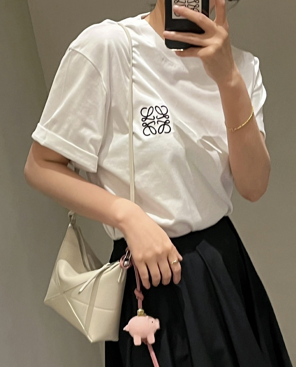 訂貨🍒 Loewe 男裝 白色 logo tee 女生可著 Size XS/S/M/L