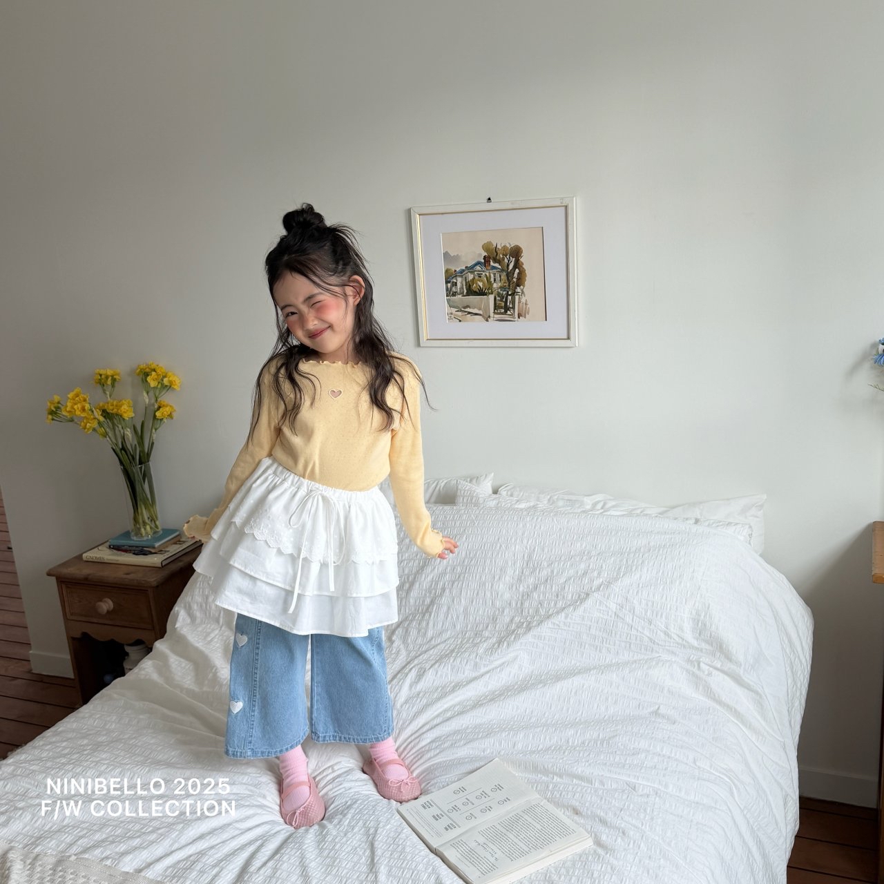 Ninibello | Heart Demin pants (Blue M100-105)