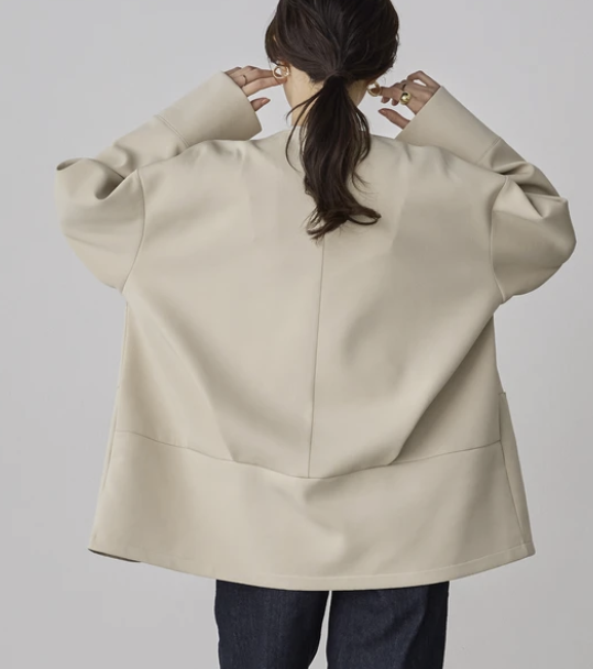 簡約風無領外套 - 2026 流行穿搭  女士外套 春夏秋時尚穿搭 優雅日常 成人休閒 易於配搭 日本直送   #JP-I-260007