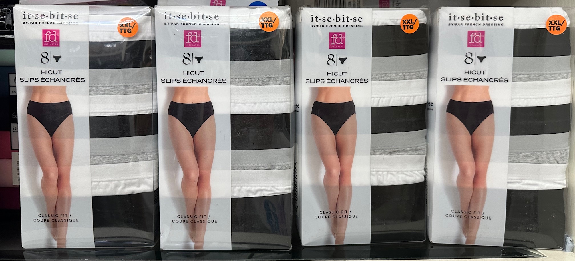  EUROPE FIT 【it-se-bit-se 王牌熱賣新色】8件裝 I 純棉內褲 Cotton Stretch Bikini