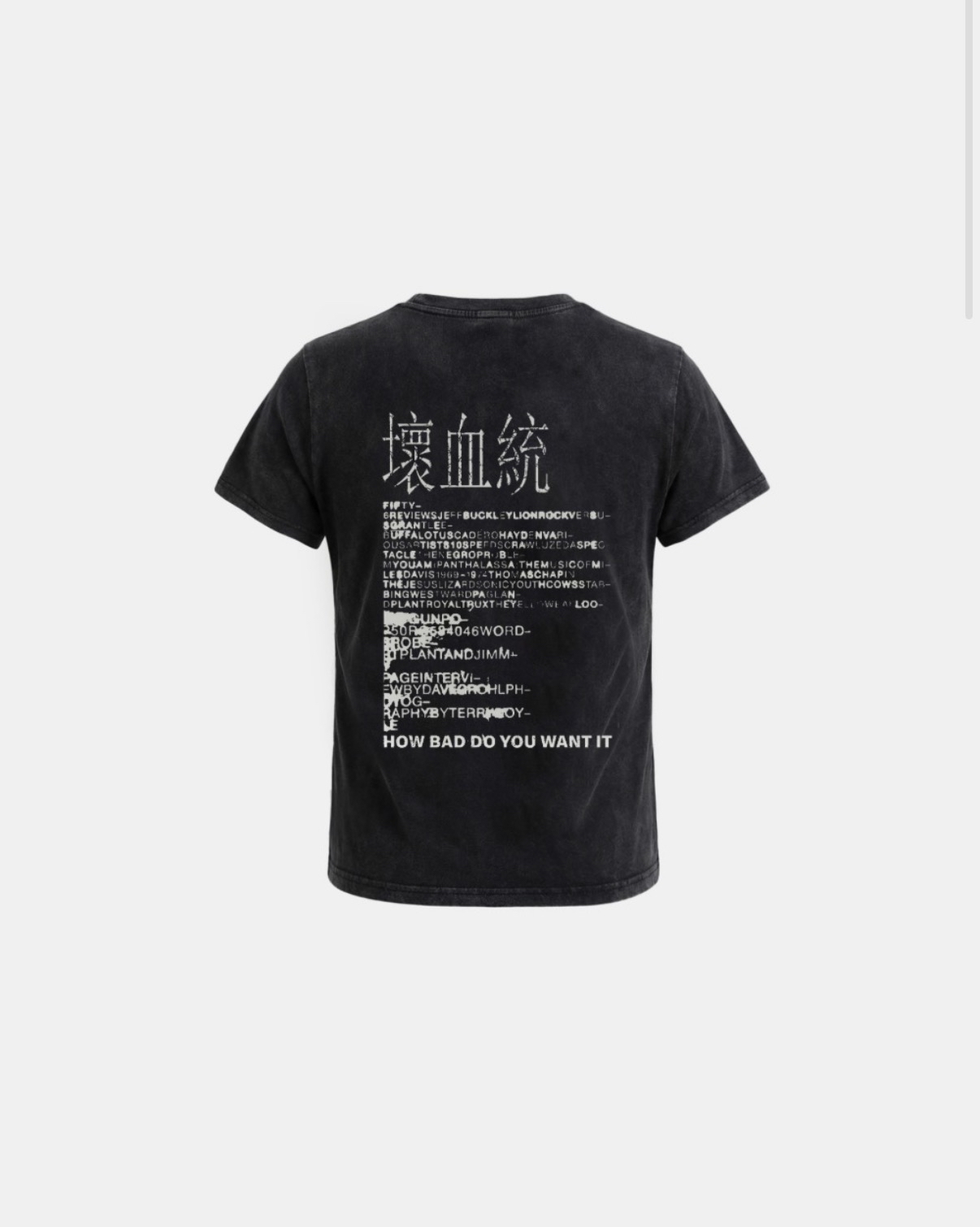 BADBLOOD[w-tee26-139] B.A.D. Short Sleeve T-Shirt - Black