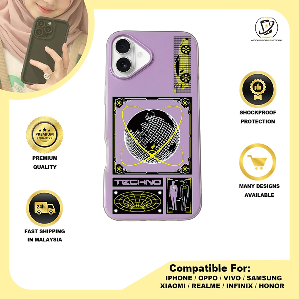 JELLY CASE PHONE FOR IPHONE - DESIGN TECHNO A